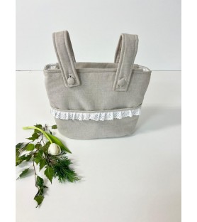 Bolso para carrito lino piedra