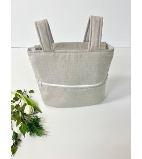 Bolso para carrito lino piedra